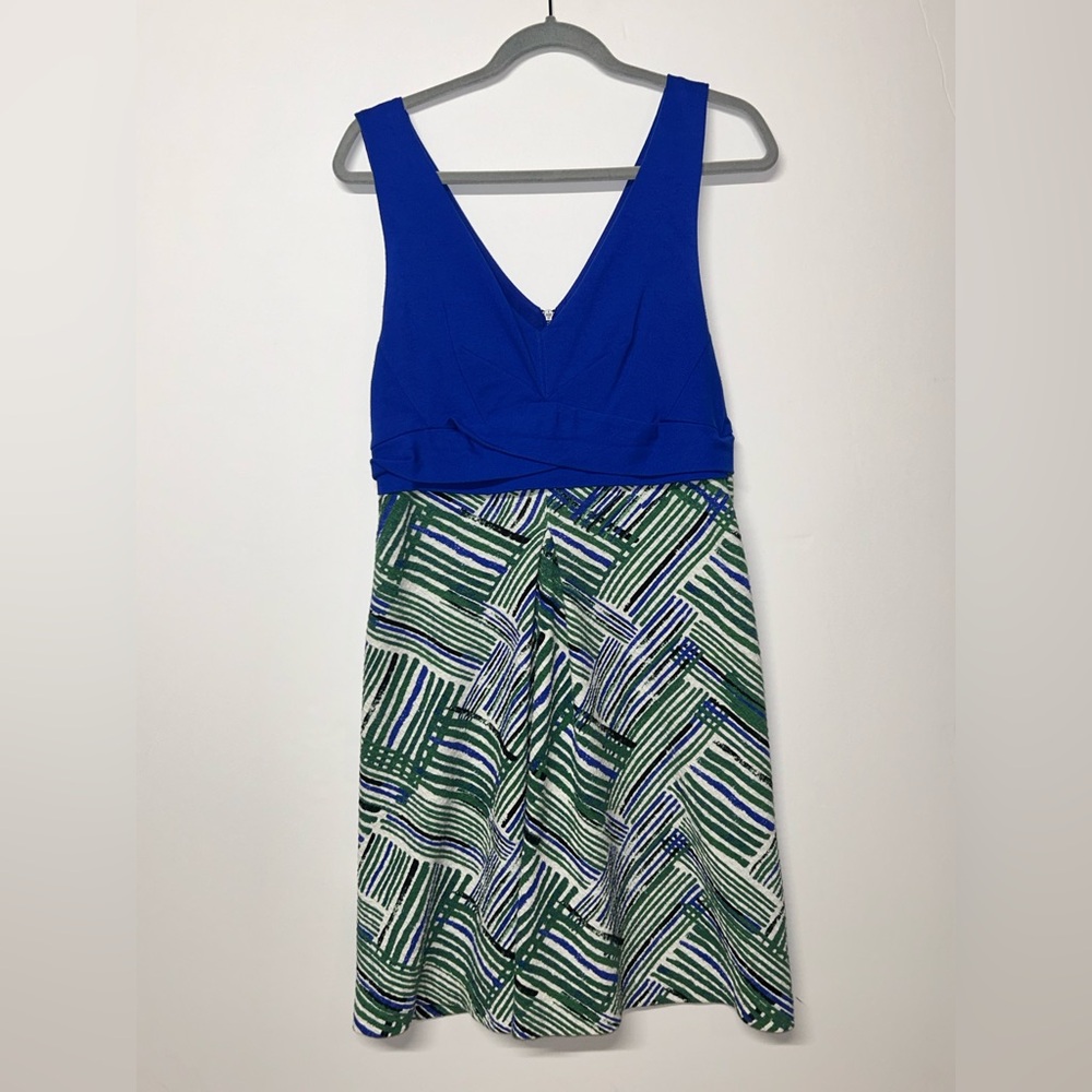 HD in Paris Blue and Green Midi Dress